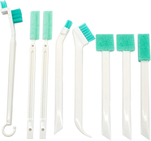 8Pcs LIOUCBD Small Cleaning Brush Set, Scrub Brushes for Household Use, Crevice Cleaning Tool for Gaps, Corners, and