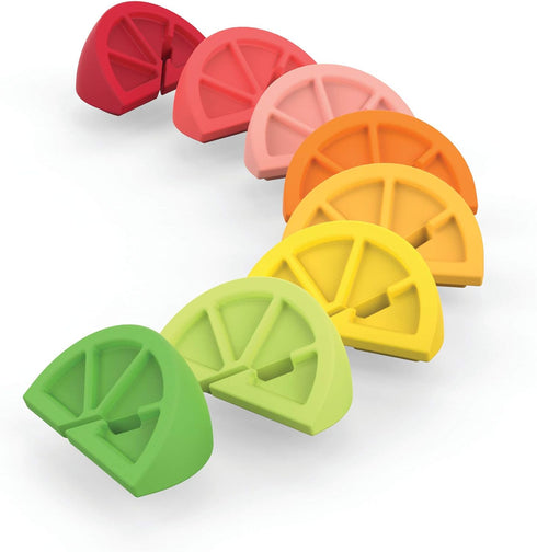 Wine Charms, Silicone Drink Markers for Glasses and Cans, Dishwasher Safe, Multicolor
