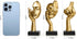 3 Pcs Gold Thinker Statues Sculptures for Home Decor, Golden Statues Table Decor Accents, House Decorations for Living