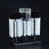 Water Bottle Cleaning Brush Glass Cup Washer with Suction Base 3 Head Bristle Brush for Beer Cup, Long Leg Cup, Red Wine Glass & More Bar Kitchen Sink Home Tools by FEENM