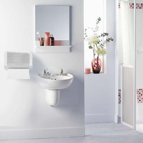 evron Countertop Paper Towel Dispenser & Wall Mount Clear One-Hand Pull C Fold Z Fold Trifold and Multifold Paper Towel