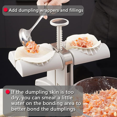 Automatic Dumpling Maker Mold, Manual Ravioli Press Machine for Quick Dumpling Making at Home