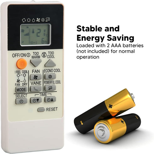 Replacement Remote Control for Mitsubishi Air Conditioner RU18A, Small Controller for Home Use