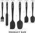 NileHome Silicone Spatula Set 6 Pieces Food Grade Kitchen Utensils with Silicone Brush Heat Resistant BPA-free Rubber Spatula for Scraping, Baking, Cooking, Mixing by NileHome