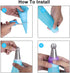 Russian Piping Tips Set, 8 Pcs Stainless Steel Frosting Icing Piping Nozzles for Cake Decorating Supplies