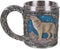 Pacific Giftware Celtic Wolf Resin Figurine with Stainless Steel Inner Mug