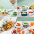 Vegetable Chopper, Manual Food Processor, Veggie Chopper Cutter for Salad, Garlic, Onion