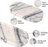 HESHIBI Countertop 10" 5" 0.6") Oval Marble Bathroom Vanity Tray, Natural Luxury Marble Home Kitchen Bathroom Table