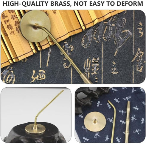 NUOBESTY Incense Ash Long Handle Press Seal Stick Shovel for DIY Fragrance Accessories Home Shop Decor
