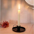 2 Pcs 4 Inch Black Iron Candle Holder for Taper Candles, Dinning, Wedding, and Party Decoration