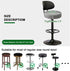 Set 4, 12-15 Inch FUANGUI Bar Stool Covers Round of Waterproof PU Seat Covers With Elastic Bands, Chair Covers Washable