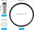 uxcell Pressure Cooker Float Valve Floater Kit, 1 Set Steam Sealing Rings Silicone Gasket Float Valve Kit for Pressure Cooker Replacement 5/6QT, Black