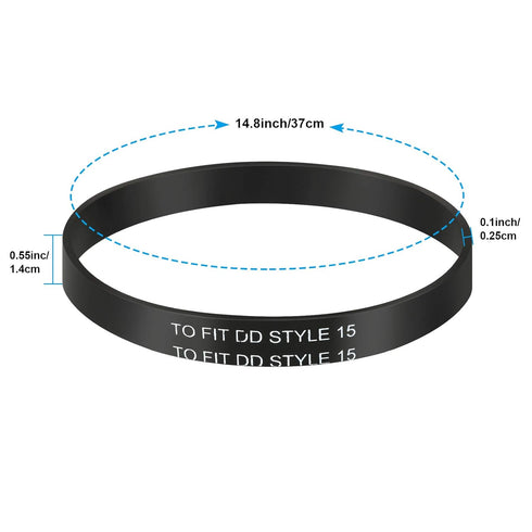 Honoson 6 Pieces Style 15 Replacement Belts for Dirt Devil Royal Upright Vacuum Cleaner