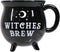 Ebros 14oz Wicca Sacred Crescent Moon Cauldron Mug, Black Coffee Tea Drink Cup