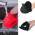 Silicone Oven Mitts - Mini Finger Protector Pot Holder for Cooking, Baking, BBQ, Heat Resistant Gloves, 2 Pairs (Black,
