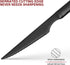 Ultra-Sharp Black Steak Knives Set, 6-Piece Stainless Steel Dinner Knives, Serrated Best Chef Knife