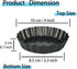 Mini Tart Pans with Removable Bottom 4 inch Set of 10, Non-stick Round Quiche Pan Heavy Duty Carbon Steel for Mousse Cakes, Christmas Dessert Baking with Silicone Scrubber