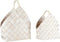 Santa Barbara Design Studio Wood Woven Storage Baskets, Nested Baskets for Home Décor, Set of 2