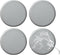 FUANGUI Bar Stool Covers Round Set of 4, Waterproof PU Seat Covers