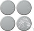 FUANGUI Bar Stool Covers Round Set of 4, Waterproof PU Seat Covers