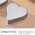 Heart Baking Pans, 3pcs Bakeware Cups for Jelly, Chocolate, Cheesecake, Non-stick Metal Kitchen