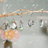 10pcs 38mm Crystal Suncatcher, Hanging Clear Teardrops Crystals Chandelier Parts Prisms Pendants with Hook for Windows