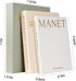 HeidMiduo Set 3 Decorative Faux Books for Home Decor - of Aesthetic Linen hollow Fake Faux Decor Books for Decoration
