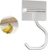 bussdis Banana Hook Under Cabinet Silver - Adhesive Banana Hanger Under Counter,