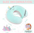 Set urnexttour Neck Travel Pillow for Kids, Unicorn Airplane Memory Foam Pillow with Cute Sleep Mask & Earplugs