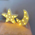 ZUOKEMY 3Pcs Decorative LED Crescent Moon Star Cloud Night Light Can Be Hung On The Wall ChildrenS Room Room Light