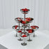 4Pcs Hapivida Ice Cream Cup, Stainless Steel Serving Dessert Bowls Cups Sauce Bowls Mini Round Footed Yogurt Snack