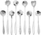 9 Pcs Flower Spoon Coffee Teaspoon Set, ESRISE Stainless Steel Tea Spoon for Tea Party Decorations