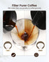 40oz 350 100% Maestri House Compact Cold Brew Coffee Maker, Iced Tea and Coffee Maker Brewer Space Saving Tritan