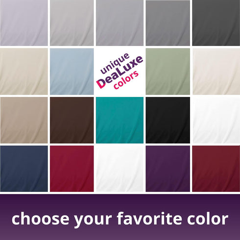 White Fitted Sheet, Twin Size Fitted Bed Sheet, Microfiber Fitted Sheets 1 Pack, 16 Inch, for Kids Boys