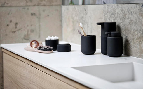 ZONE DENMARK Nova One Toothbrush Mug | Sleek and Modern Bathroom Accessory | Revitalize Your Daily Routine