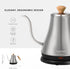 27oz Bodum Melior Gooseneck Electric Water Kettle, Pour Over Coffee & Tea, Brushed Stainless Steel