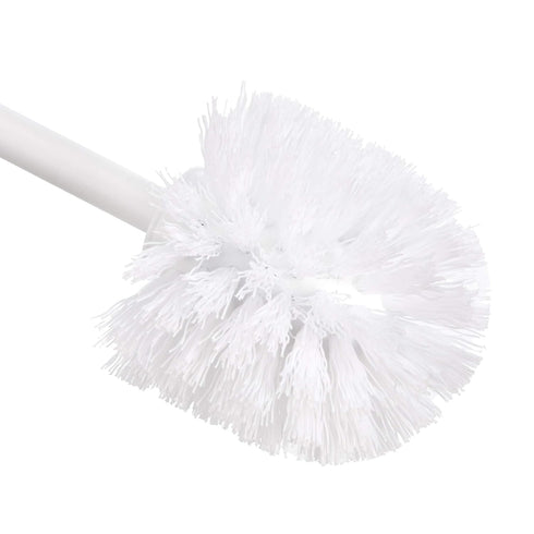 Amazon Basics Toilet Brush and Holder Set - 4-pack, White, Previously AmazonCommercial Brand