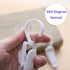 Super Strong Swivel Hanging Hooks, Laundry & Curtain Clips, Beach Towel Clips, 4.3-inch, White (10-pack)