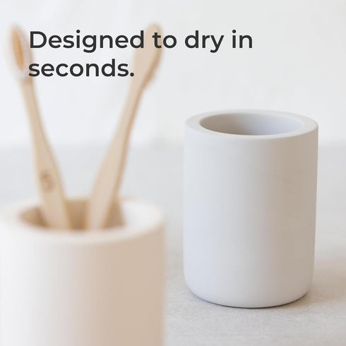 Selegna Drying Stone Toothbrush Holder, Diatomite Toothbrush Holders for Bathroom, Quick Drying Electric Toothbrush