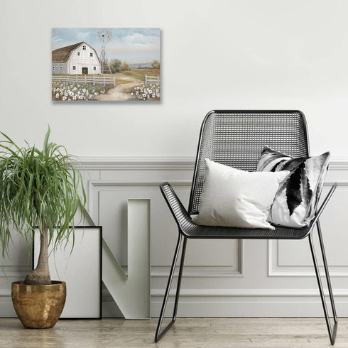 Barn Prints Farmhouse Old Barn Wall Art - Handpainted Barn Painting, Framed Ready