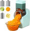 Electric Cheese Grater, Salad Maker Shooter, Vegetable Fruit Slicer for Home Kitchen Use, Green, CY-661