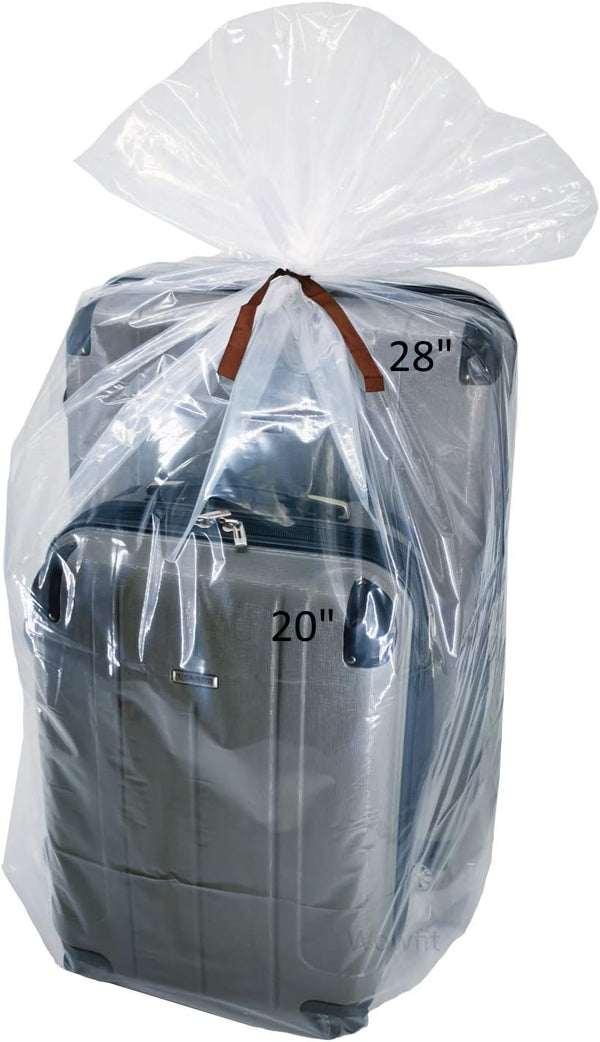 Wowfit 5 CT Extra Large Clear Plastic Bags, 40x60 inches for Car Seat, Luggage, Stroller, Attic Storage
