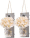 iDECOE Premium Mason Jar Wall Decor Sconces - Rustic Grey Decorative Wall Decor