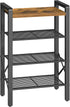 YATINEY 4-Tier Narrow Shoe Rack, Tall Shoe Rack for 4-8 Pairs, Slim