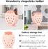 AKOAK 1 Pack Strawberry Cutlery Storage Box, Suitable for Storing Spoons, Chopsticks, Knives, and Utensils