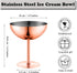 Frozen (1, Ice Cream Bowls Stainless Steel Dessert Cups with Spoons Reusable Footed Sundae Cups Ice Cream Cups