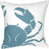 Embroidered Nautical Decor Pillow Cover, Square 18 Inches Decorative Canvas for Nautical Style Deco