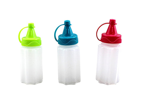 Home & Style Set 6 Mini Condiment of Ketchup Mustard Mayo Squeeze Bottles Travel BBQ School Picnic BPA FREE