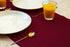 Akutana 120 inch, Red Table Runner Cranberry Damask Dresser Scarf, Outdoor Coffee Table Runner, Burgundy Jacquard