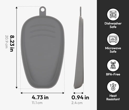 Carrotez Large Silicone Utensil Rest for Stove Top, Unbreakable Heat Resistant Spoon Holder for Kitchen Countertop